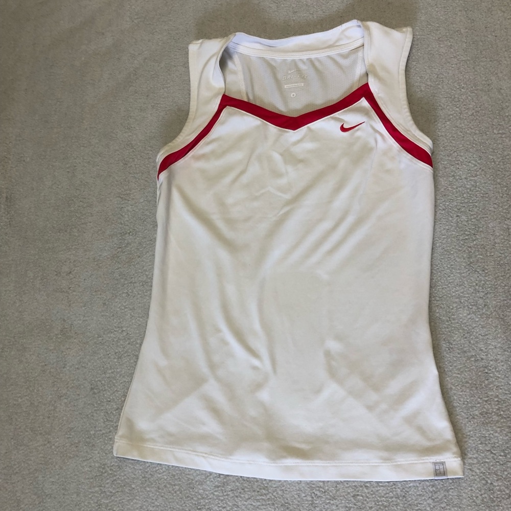 Nike Dri-Fit Sleeveless Top Size S white Tennis